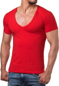 maglia rossa uomo, tshirt rossa uomo, maglietta rossa uomo, maglia rossa maniche corte uomo, maglia rossa maniche corte uomo, maglia rossa maniche corte scollatura a V